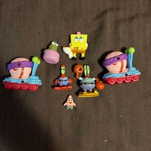 Spongebob Pactrick & Gary Mr. Krabs Figures Lot of 7